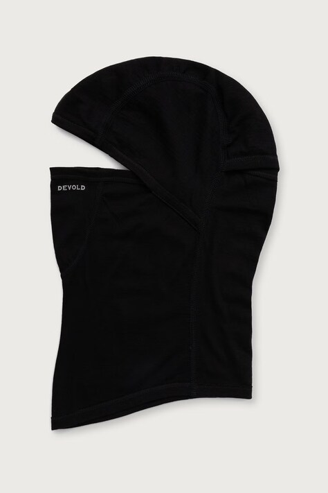 Devold Kominiarka z wełny merino Breeze Merino czarna PDGO.180.820.B