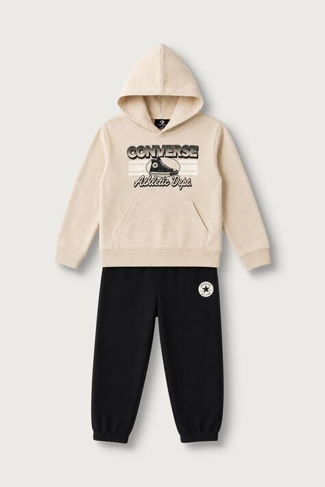 Converse Komplet dresowy dziecięcy z bawełną czarny 8CH949