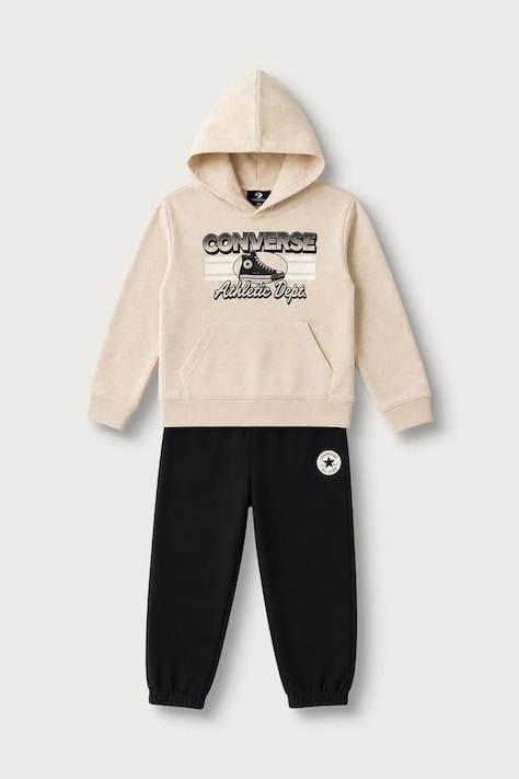 Converse Melegítő szett gyerek pamuttal fekete 8CH949