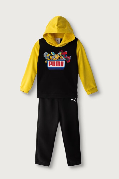 Puma Komplet dresowy dziecięcy z bawełną PUMA X TRANSFORMERS MINICATS Loungewear Set INF czarny 637631