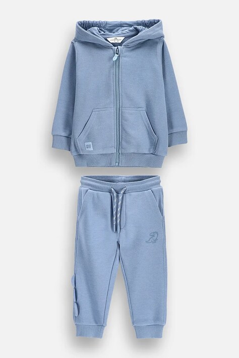 Coccodrillo Komplet dresowy dziecięcy z bawełną niebieski MAMA BOY NEWBORN