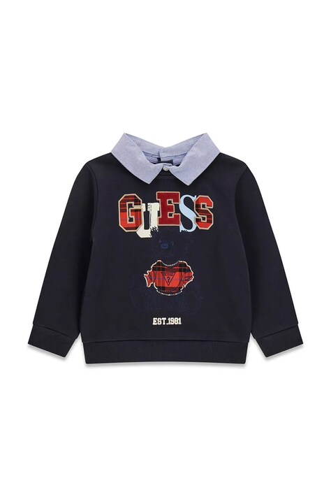 Guess Komplet codzienny dziecięcy z bawełną granatowy N6BG01 K6105
