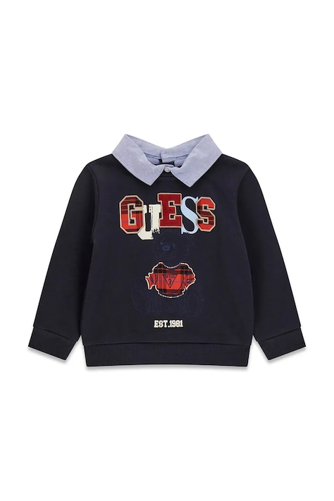 Guess Komplet codzienny dziecięcy z bawełną granatowy N6BG01 K6105