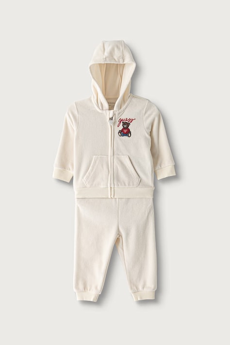 Guess Compleu de trening pentru bebeluși cu bumbac bej I6YG19 K6487