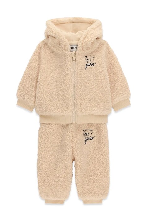 Guess Komplet codzienny niemowlęcy polarowy beżowy I6BG14 W4081