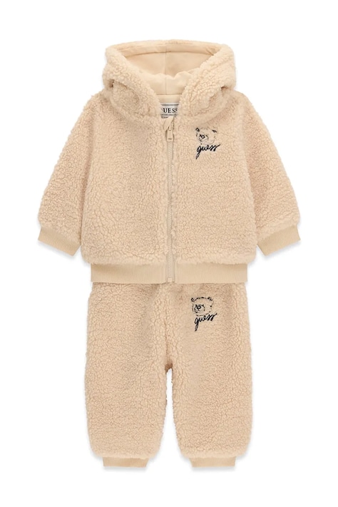 Guess Komplet codzienny niemowlęcy polarowy beżowy I6BG14 W4081