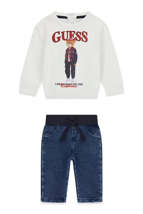 Guess Komplet codzienny niemowlęcy bawełniany biały I6BG02 K5804