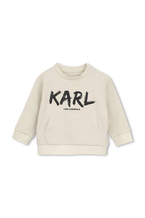 Karl Lagerfeld трикотажний комплект дитячий бавовняний — AW26-DKBZU0, бежевий — фото 3