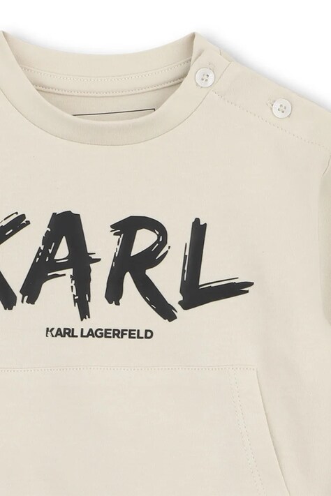 Karl Lagerfeld трикотажний комплект дитячий бавовняний — AW26-DKBZU0, бежевий — фото 5