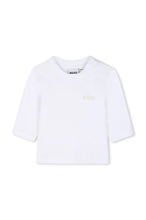 BOSS спортивний костюм для немовлят з бавовною — AW26-DKBZUF, білий — фото 4