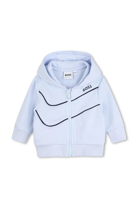 BOSS спортивний костюм для немовлят з бавовною — AW26-DKBZUH, блакитний — фото 3