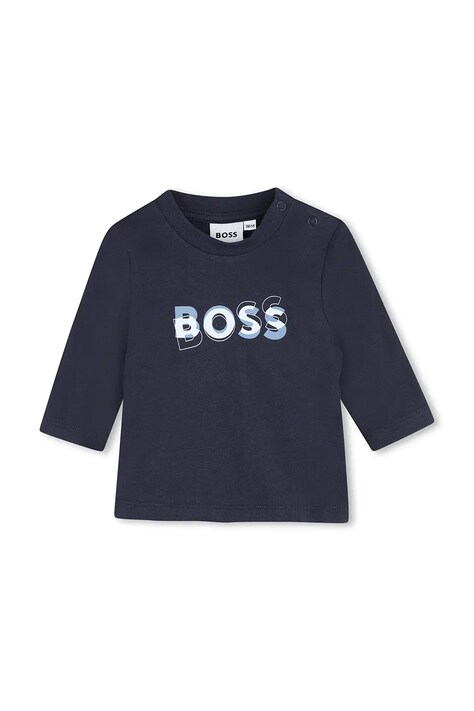 BOSS спортивний костюм для немовлят з бавовною — AW26-DKBZUH, блакитний — фото 4