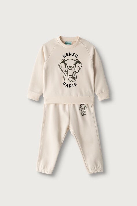Kenzo Kids Komplet trenirka za bebe s pamukom bež K62024