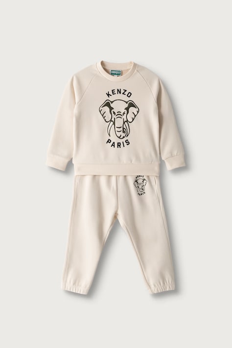 Kenzo Kids Tepláková súprava detská s bavlnou béžová K62024