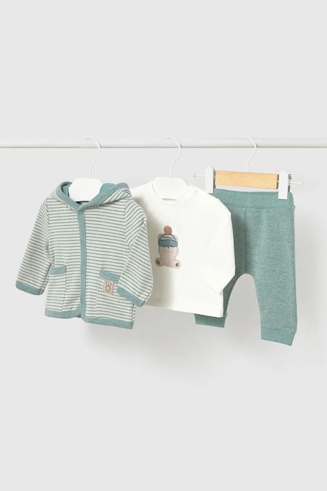 Mayoral Newborn Комплект за бебе с памук тюркоазен 2668