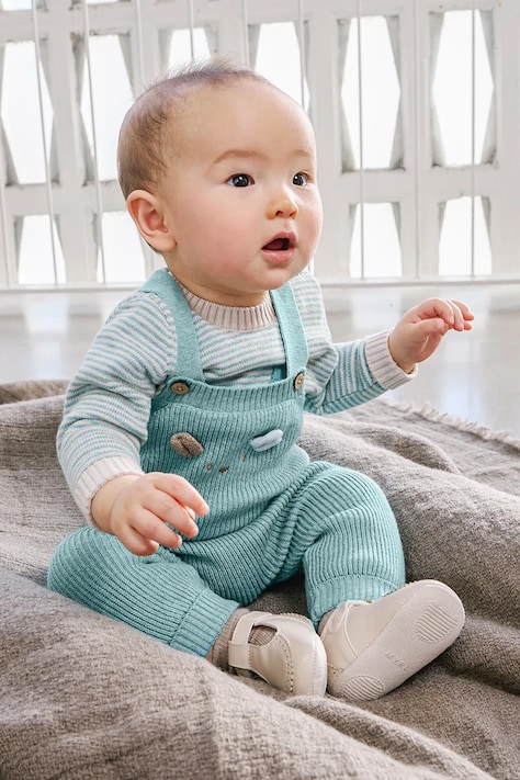 Mayoral Newborn трикотажный комплект для младенцев из хлопка бирюзовый 2603