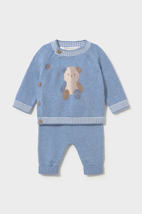 Mayoral Newborn Komplet niemowlęcy bawełniany niebieski 2523
