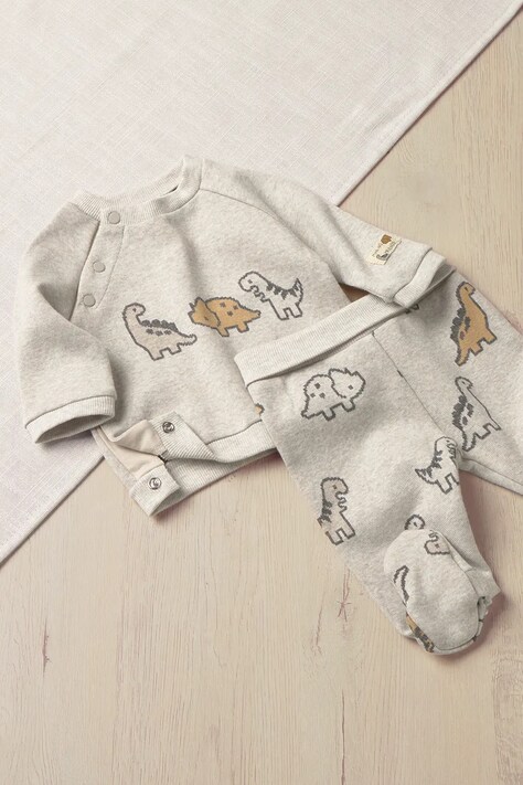 Mayoral Newborn Комплект для младенцев с хлопком серый 2519