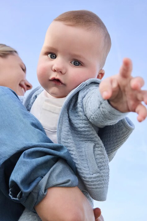 Mayoral Newborn Komplet dresowy niemowlęcy z wiskozą niebieski 2507