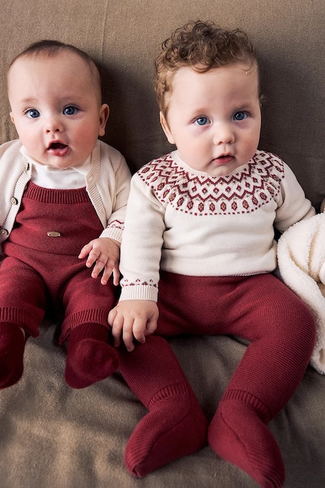 Mayoral Newborn Komplet codzienny niemowlęcy bawełniany czerwony 2505
