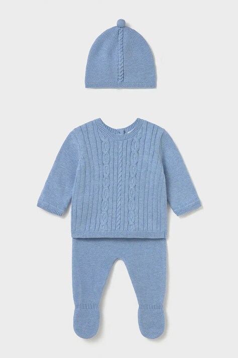 Mayoral Newborn Комплект за бебе от памук син 2503