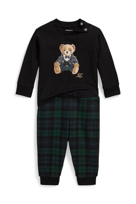 Polo Ralph Lauren Súprava dojčenská s bavlnou čierna 320B28710002