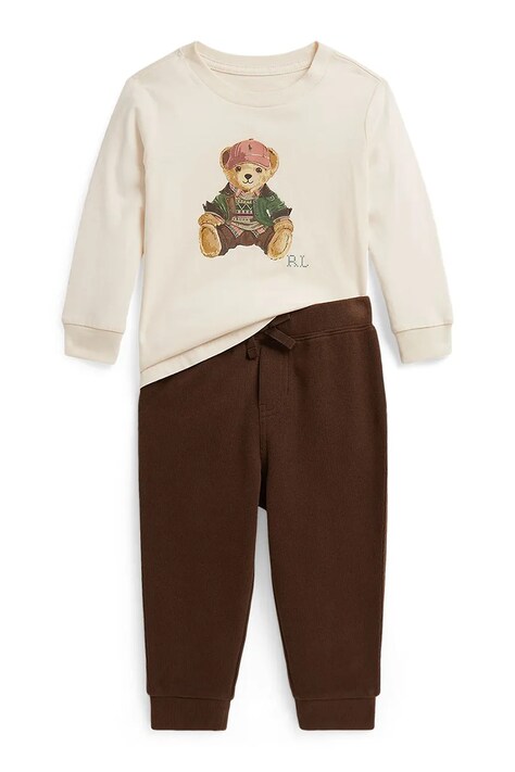 Polo Ralph Lauren komplet trenirka za djecu od pamuka bež 320B27201001