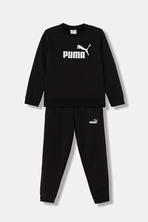 Puma dres dziecięcy z bawełną ESS No.1 Logo Crew Sweat Suit czarny 689721