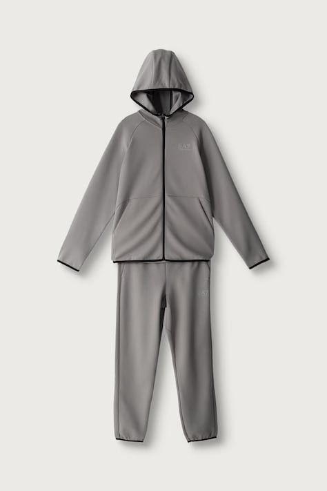 EA7 Emporio Armani Dres dziecięcy z bawełną szary 7B000408 AF12660