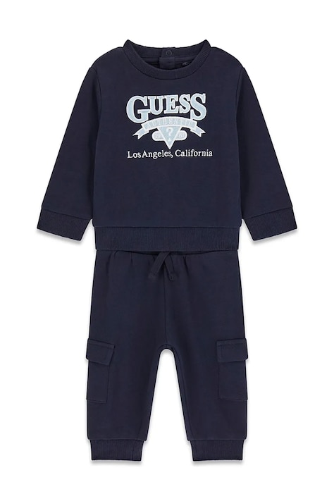 Guess dres dziecięcy bawełniany granatowy I6YG10 K4035