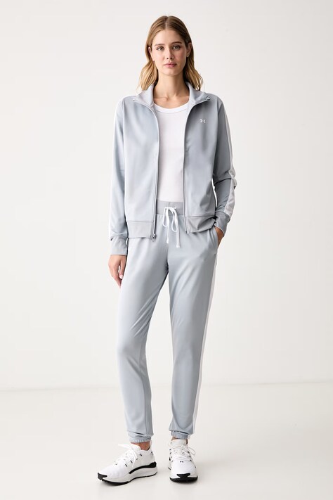 Under Armour Komplet dresowy damski Tricot szary 1365147.012