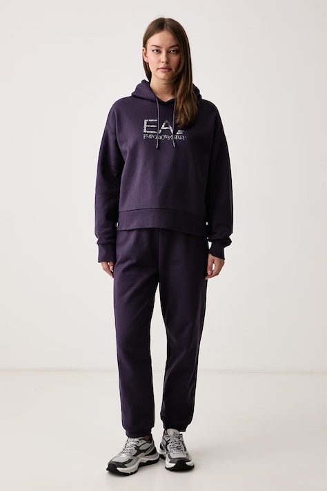 EA7 Emporio Armani Komplet dresowy damski z bawełną fioletowy AF10377.7W001373