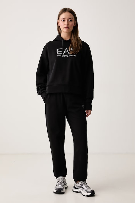 EA7 Emporio Armani Komplet dresowy damski z bawełną czarny AF10377.7W001373
