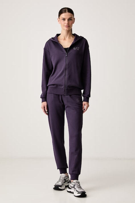 EA7 Emporio Armani dres damski z bawełną fioletowy AF12473.7W001369