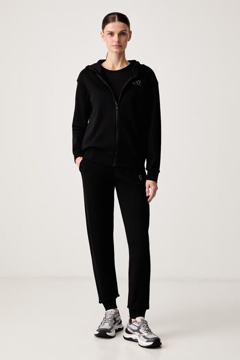 EA7 Emporio Armani dres damski z bawełną czarny AF12473.7W001369