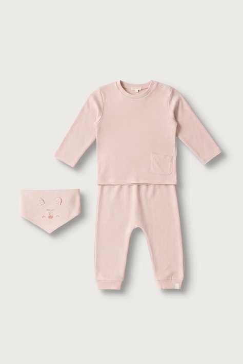 United Colors of Benetton Σετ παιδικό βαμβακερό ροζ 30THAK018