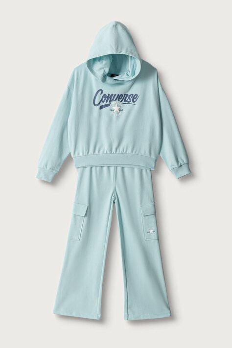 Converse Komplet dresowy dziecięcy z bawełną niebieski 4CJ062