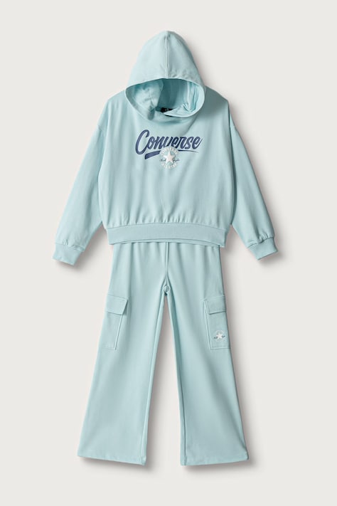 Converse Compleu de trening pentru copii cu bumbac albastru 4CJ062