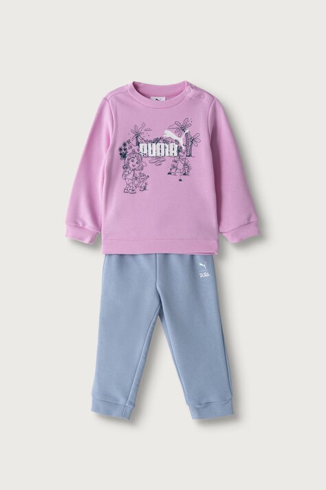 Puma Dres dziecięcy z bawełną PUMA X DORA MINICATS Set różowy 637622