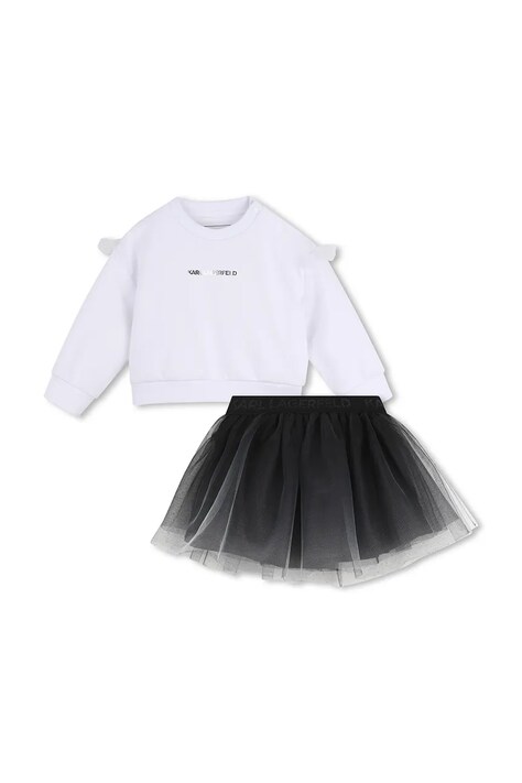 Karl Lagerfeld Ежедневен комплект за деца бял Z31294