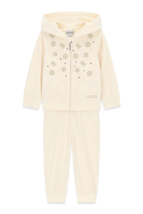 Guess Komplet dresowy dziecięcy beżowy K6BG05 K5912