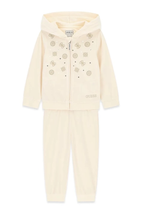 Guess Komplet dresowy dziecięcy beżowy K6BG05 K5912