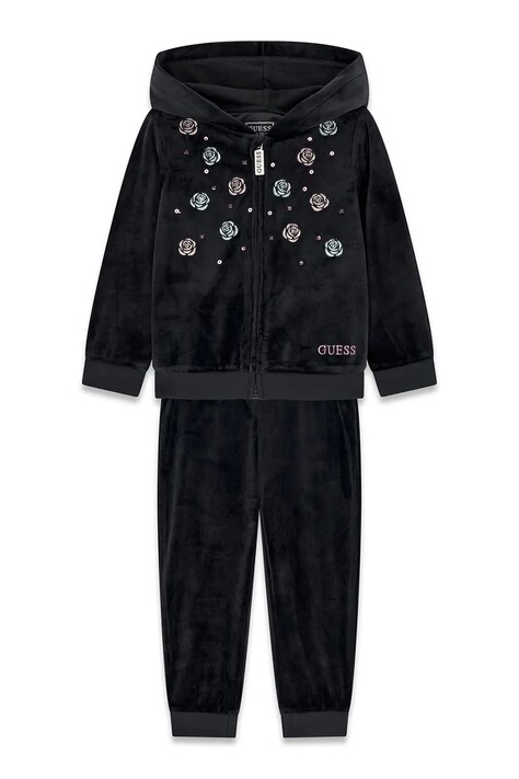 Guess Komplet dresowy dziecięcy czarny K6BG05 K5912