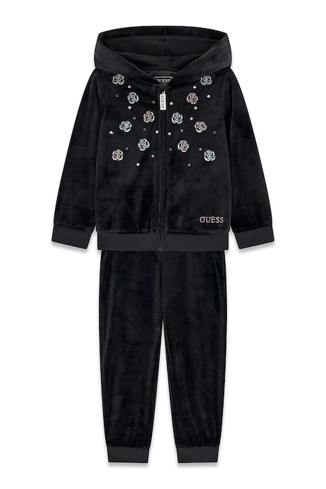 Guess Komplet dresowy dziecięcy czarny K6BG05 K5912