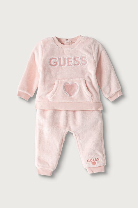 Guess Dres niemowlęcy polarowy różowy A6BG14 W4050
