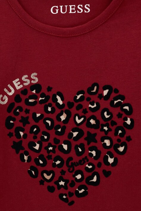 Guess комплект на кожен день для немовлят бавовняний з еластаном — AW26-DKGZRS, бордо — фото 4