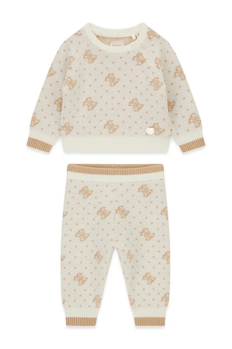 Guess Komplet dziecięcy z dodatkiem wełny beżowy A6BG03 Z1320