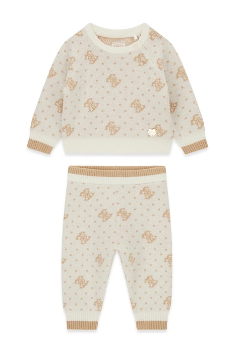 Guess Komplet dziecięcy z dodatkiem wełny beżowy A6BG03 Z1320