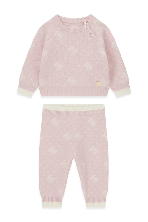Guess Komplet dziecięcy z dodatkiem wełny różowy A6BG03 Z1320