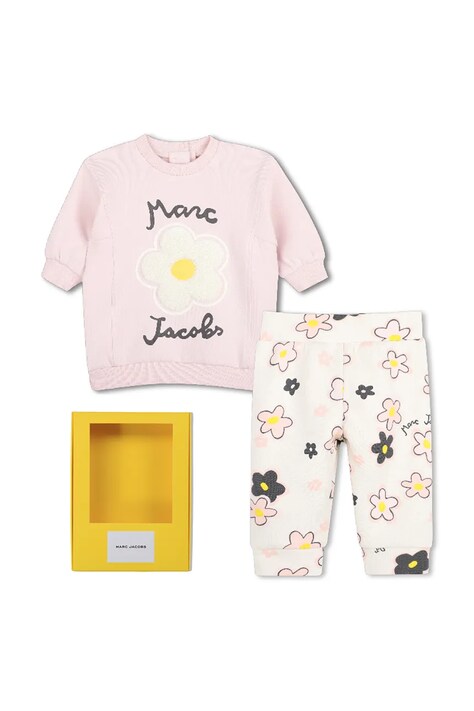 MARC JACOBS Σετ παιδικό με βαμβάκι ροζ W61072